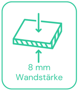 8mm Wandstärke Icon