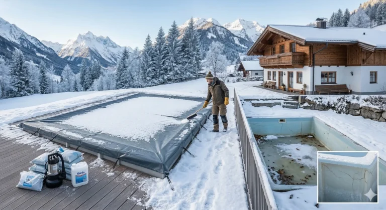 GFK-Pool im Winter