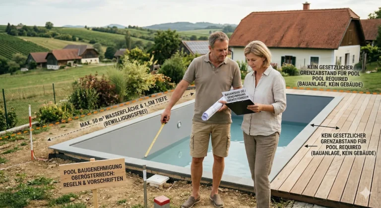Pool Baugenehmigung Oberösterreich